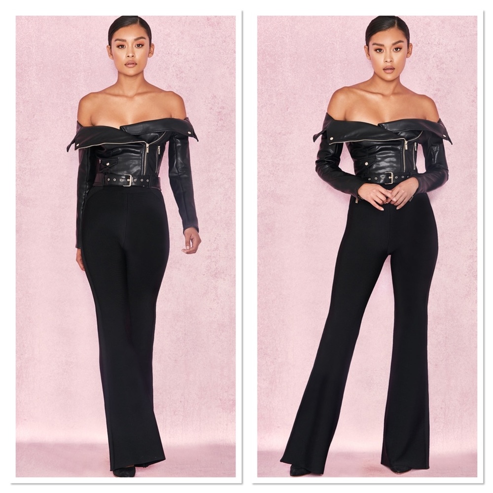 House of CB Romera Off Shoulder Black Jacket S - Picture 4 of 16